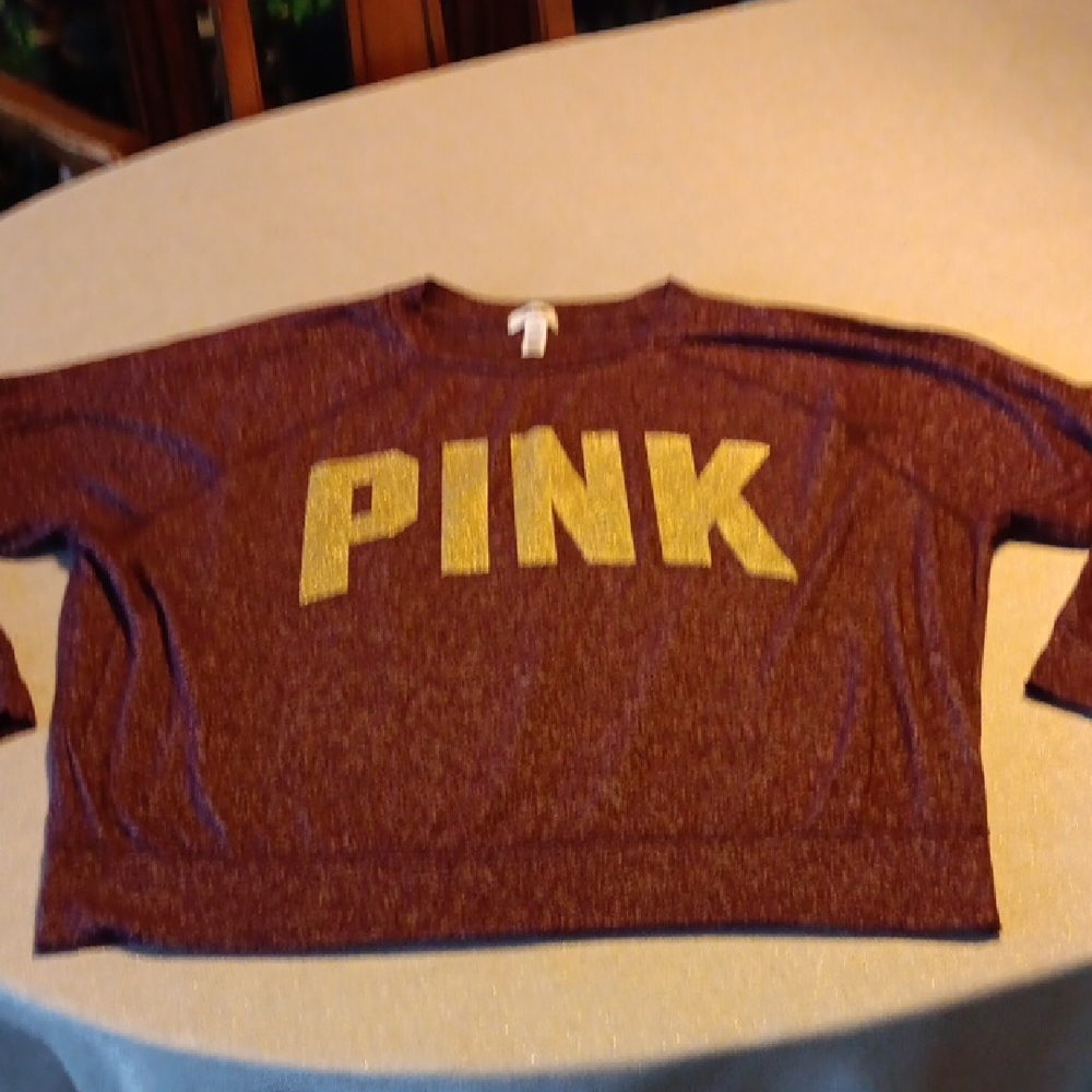 PINK Victoria's Secret Maroon Top